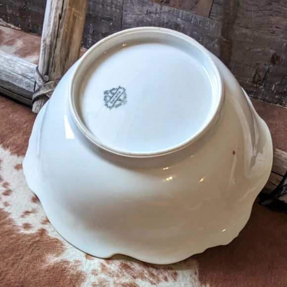 Antique JS Bavaria Germany Handpainted Porcelain Roses Bowl - Picture 7 of 13